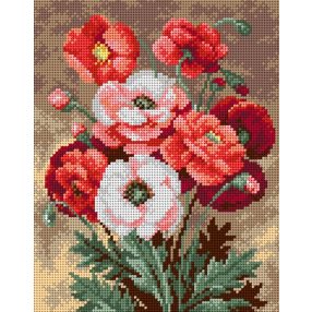 2214H Egy csokor pipacs 24x30cm