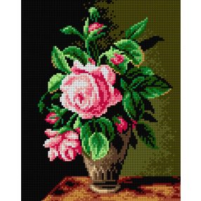 2233H Rózsa sötét háttérrel 24x30cm