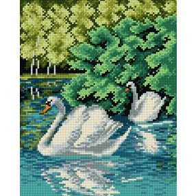 2332H Két hattyú 24x30cm