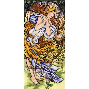 2374J Alfons Mucha - Tavasz 25x51cm