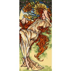 2378J Alfons Mucha - Nyár 25x51cm