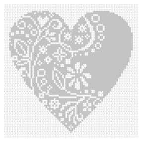 Z8783 Openwork heart 15x15 cm