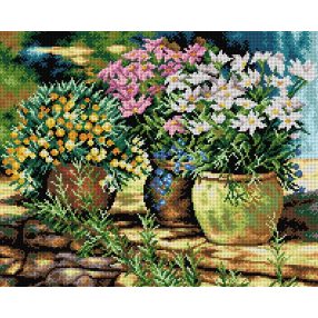 2274M Virágok kaspóban 40x50cm