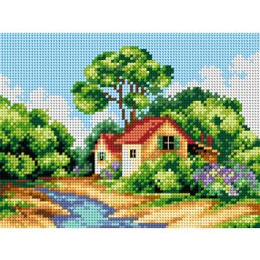 2400F Tavasz a kis háznál 18x24cm