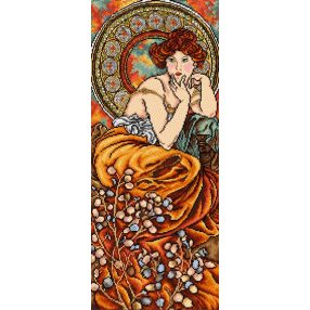2426Q Alphonse Mucha-Topáz 30x70cm