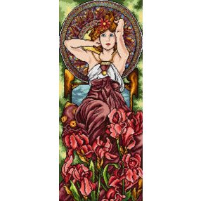 2427Q Alfonse Mucha - Ametyst 35x70cm