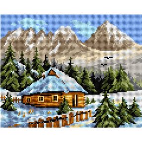 2490H Kunyhó a hegyen 24x30cm