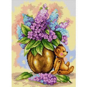 2508J Maci és orgonák 30x40cm