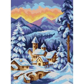 2510J Téli falu 30x40cm
