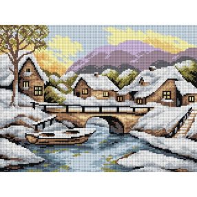 2511J Téli folyó 30x40 cm