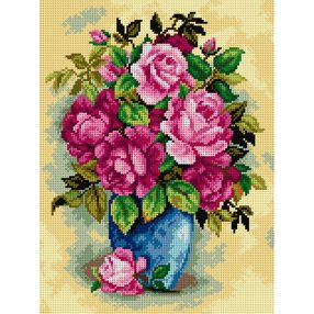 2521J Rózsák vázában 30x40cm