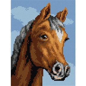 2697F Barna ló 18x24 cm