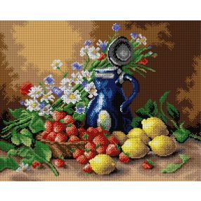 2786M Hubert Bellis-Citromok,eprek és virágok 40x50cm