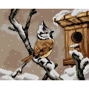 2821H Madárka a hóesésben 24x30cm