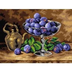 2838J Eugene Claude-Csendélet szilvákkal 30x40cm