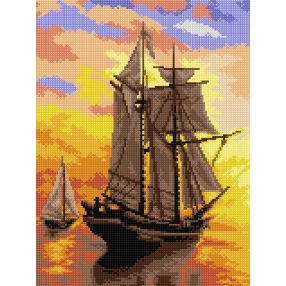   2849J William Bradford-Naplemente Fundy öbölben(részlet) 30x40cm