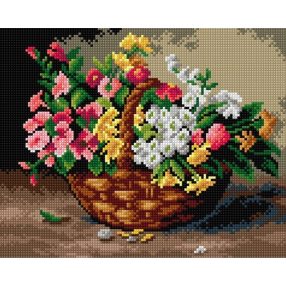 2903H  Alfred Arthur B.- Egy kosár virág 24x30cm