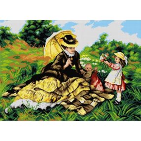 2915R Benczúr Gyula - Nyári piknik 50x70cm