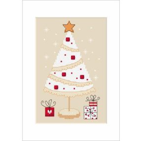 ZU8791 Christmas card - Christmas tree 15x21 cm