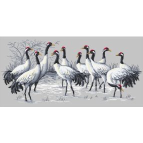 Z8789 Cranes rally 80x40 cm