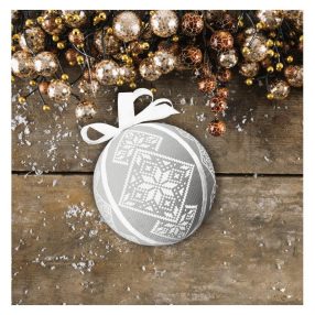 ZU8952 Fancy Christmas ball 12 cm