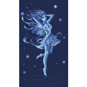 Z10136 Kék tündér 27x48 cm