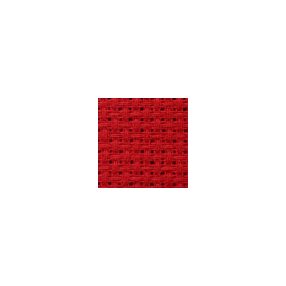 968-06 Red aida fabric 14ct 50x53 cm