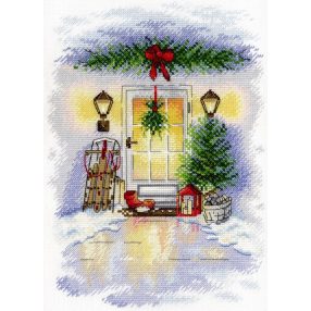 SA018 New Year Door 25x18 cm