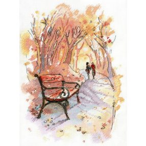 SA003 Őszi séta 27x20 cm