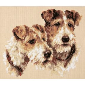 ci-059-026 Fox Terriers 27x23 cm