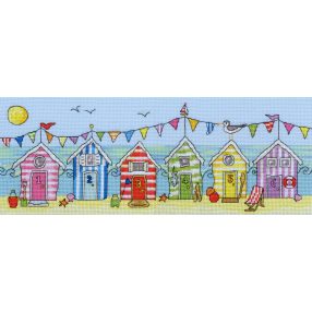 XJR19 Beach Hut Fun 37x15 cm