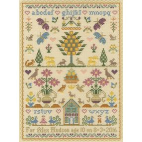 XS14 The Birthday Sampler 24x34 cm