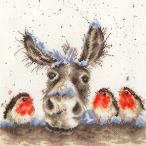 XHD39 Christmas Donkey 26x26 cm