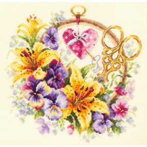 ci-100-121 Lilies for needlewoman 25x25 cm