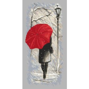 10152 Winter walk 25x50 cm