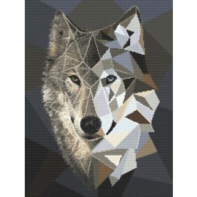 Z8954 Mosaic wolf 30x40 cm