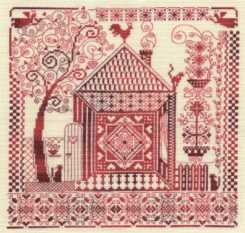 pan-0886 Redwork 30x30 cm