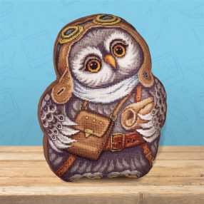 pan-1825 Owl Cushion 33,5x42 cm