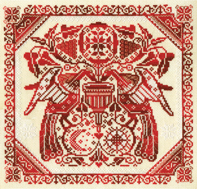 pan-1142 Redwork 26,5x25,5 cm