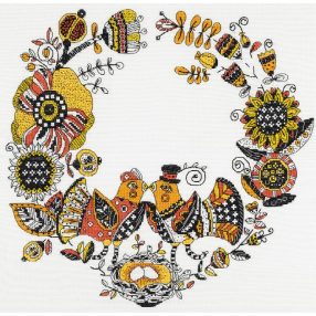 pan-1955  Family Nest 35x33 cm