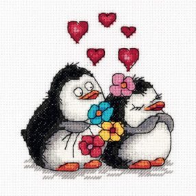 pan-08-0287 Penguins in Love 11,5x12,5 cm