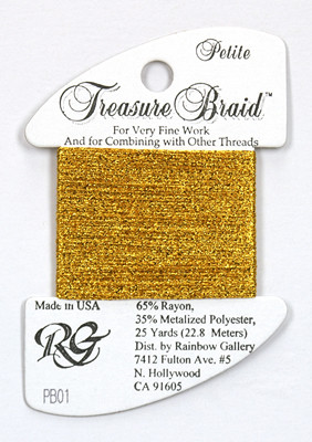 PB01 Petite Treasure Braid Bright Gold