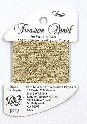 PB02 Petite Treasure Braid Light Gold