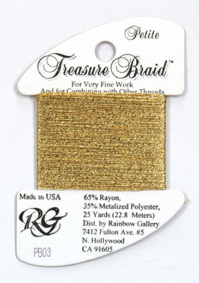 PB03 Petite Treasure Braid Gold