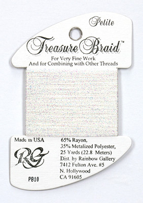 PB10 Petite Treasure Braid White Pearl