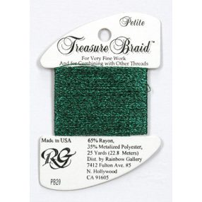 PB20 Petite Treasure Braid Dark Green