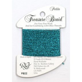PB22 Petite Treasure Braid Aqua Marine