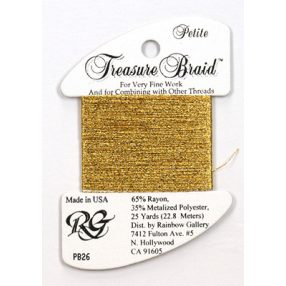 PB26 Petite Treasure Braid Yellow Gold