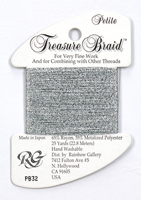 PB32 Petite Treasure Braid Silver Grey