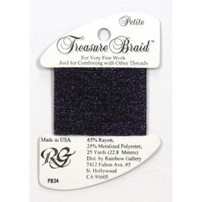 PB34 Petite Treasure Braid Deep Purple